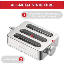 Load image into Gallery viewer, All Metal Pasta Attachment 3 In 1 Set For Kitchenaid Stand Mixer, Included Pasta Sheet Roller, Spaghetti Cutter, Fettuccine Cutter Maker Accessories And Cleaning Brush
