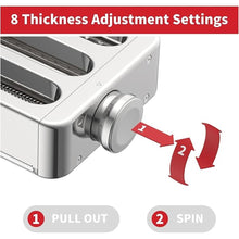 Load image into Gallery viewer, All Metal Pasta Attachment 3 In 1 Set For Kitchenaid Stand Mixer, Included Pasta Sheet Roller, Spaghetti Cutter, Fettuccine Cutter Maker Accessories And Cleaning Brush
