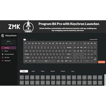 Load image into Gallery viewer, Keychron B6 Pro Full-Size Ultra-Slim Wireless ZMK Custom Keyboard, Triple-Mode 2.4 G/Bluetooth 5.2/Wired Programmable, Lightweight Quiet Key with Numeric Keypad for Mac/Windows, Ivory White
