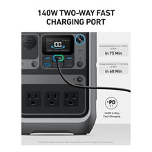 Load image into Gallery viewer, Anker Portable Power Station SOLIX C300, 288Wh LiFePO4 Battery, 300W (600W Surge) Solar Generator, 140W Two-Way Fast Charging, for Outdoor Camping, Traveling, and Emergencies (Solar Panel Optional)
