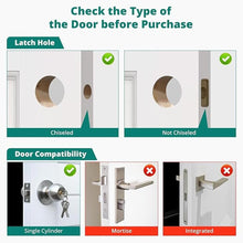 Load image into Gallery viewer, Keyless Entry Door Lock with Handle Set - Fingerprint DeadBolt, Electronic Keypad Deadbolt, Smart Locks for Front Door, Auto-Lock &amp; One Touch Locking, Easy Installation - Matte Black
