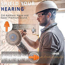 Load image into Gallery viewer, Bluetooth Earplug Headphones, 29dB Noise Reduction Earbuds for Work, Neckband Wireless Earplugs Earphones with 30 Hour Battery, IPX5 Sweatproof, OSHA Compliant for Industrial Safety
