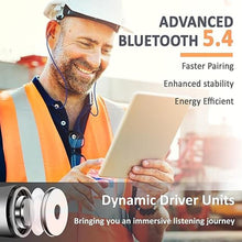 Load image into Gallery viewer, Bluetooth Earplug Headphones, 29dB Noise Reduction Earbuds for Work, Neckband Wireless Earplugs Earphones with 30 Hour Battery, IPX5 Sweatproof, OSHA Compliant for Industrial Safety
