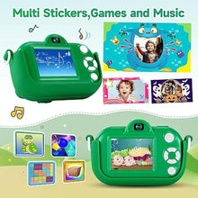 Load image into Gallery viewer, Kids Camera Boys Toys for 3 4 5 6 7 8 9 Years Old Boys, 48MP Dual Lens Kids Digital Camera Toddler Camera Christmas Birthday Gifts, 1080P HD Video Selfie Camera with 32G SD Card
