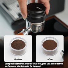 Load image into Gallery viewer, 58mm Espresso Distribution Tool, Gravity Coffee Distributor, Adjustable Depth Espresso Tool, Compatible with 58mm Breville/Rancilio/La Marzocco Espresso Portafilter
