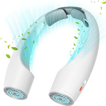 Load image into Gallery viewer, AI Neck Fan, 4 Speeds Adjustable Portable Personal Fan Rechargeable, 4000 mAh Battery Faster Cooling, Ultra Quiet for Home, Office, Travel, Outdoor
