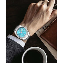 Load image into Gallery viewer, GUANHAO Men s Automatic Mechanical Business Luxury Watch,40mm Luminous Dial,100 Meter Water Resistant,Luxury Fashion Business Casual Sport Designer Watch with Calendar Function,Stainless Steel Strap.
