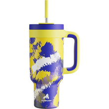 Load image into Gallery viewer, 40 oz Tumbler with Handle, 2-in-1 Straw and Sip Lid, Leakproof, Dishwasher Safe, Insulated Stainless Steel Travel Coffee Mug, Keeps Cold for 34 Hours, Fits in Car Cup Holder (Rise to Glory)
