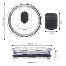 Load image into Gallery viewer, 30 oz Tumbler Lid, 2 Pack Replacement Lids Fit for YETI umbler Lid, 14 oz Mug and 35 oz Straw Mug, Spill Proof Cup Lids Covers with Magnetic Slider Switch
