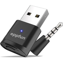 Load image into Gallery viewer, eppfun USB Bluetooth Adapter for PS5, Bluetooth Audio Adapter with APTX Low Latency &amp; aptX-Adaptive, Wireless Audio Transmitter to Connect Dual Wireless Headphones &amp; Earbuds
