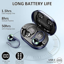 Load image into Gallery viewer, Wireless Earbuds Sports, Bluetooth 5.3 Headphones, 50H Playback Over-Ear buds with ENC Noise Cancelling Mic, HiFi Stereo Earphones with Earhooks, IP7 Waterproof Fitness Headset for Running Workout Gym
