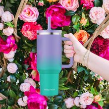 Load image into Gallery viewer, 40 oz Tumbler with Handle and Flip Straw Lid - Upgraded Insulated Traveler Tumblers with Lids Straws Vacuum Leak Proof Stainless Steel 40oz Cup Mug Gifts for Men Women Him Her (Mermaid)
