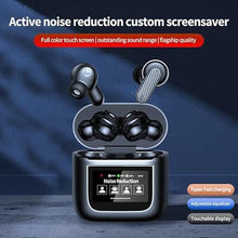 Load image into Gallery viewer, URIZONS ANC Noise Cancellation Message Notification Bluetooth in-Ear Earbuds - Multi-Functional Wireless in Ear Headphones with LCD Screen Touch Control Display 16 Countries Language TWS Earphones

