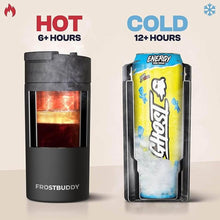 Load image into Gallery viewer, Frost Buddy Universal Buddy Can Cooler - Fits All - For Regular 12 &amp; 16 oz or Slim-Size Bottles - Insulated Double-Walled Stainless Steel (Red)
