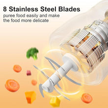 Load image into Gallery viewer, Baby Food Maker - Green Blender and Puree Maker, 10oz Food Processor for Fruit, Vegetable, Meat - 10-Second Quick Soft Food Prep
