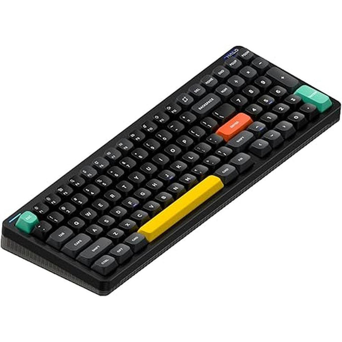 nuphy Halo96 V2 Wireless Keyboard,Gasket Structure,96% Hot Swappable Gaming Keyboard, 99 Kyes RGB Backlit Mechanical Keyboard, Support QMK/VIA,Bluetooth/USB-C/2.4GHz-Black,Raspberry Switches(46gf)