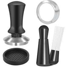 Load image into Gallery viewer, 51mm Espresso Accessories Kit, Spring Loaded Calibrated Tamper, WDT Tool and Dosing Funnel Set Fits Espresso Coffee Machines and 51 mm Portafilters
