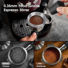 Load image into Gallery viewer, 51mm Espresso Accessories Kit, Spring Loaded Calibrated Tamper, WDT Tool and Dosing Funnel Set Fits Espresso Coffee Machines and 51 mm Portafilters
