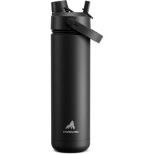 Load image into Gallery viewer, 26 oz Insulated Water Bottle with 2-in-1 Straw and Spout Lid, Keep Cold 24H, Leak-Proof, Fits in Car Cup Holder, Stainless Steel Water Bottle for Sports, Travel, and School (Dark Knight)
