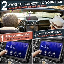 Load image into Gallery viewer, Cd Player for Car - External Car CD Player with Steering Wheel Remote, Plug &amp; Play USB/AUX Connection, Portable CD Player for Cars, Anti-Shock Noise Reduction, Hidden Cable Storage
