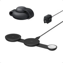 Load image into Gallery viewer, Anker MagSafe Compatible MagGo UFO 3-in-1 Charger, iPhone 16 Wireless Charging Station, 15W Qi2 Certified, Foldable Travel Charging Pad, for iPhone 16/15/14, AirPods, Apple Watch (Not a Power Bank)
