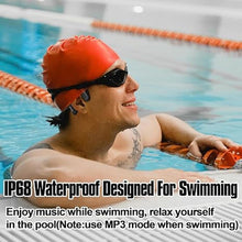Load image into Gallery viewer, Swimming Headphones Bone Conduction Headphones: IPX8 Waterproof Bluetooth 5.3 Open Ear Headset with 32G Music Player Wireless Sports Underwater Earphones, 12hrs Playtime, 28g Lightweight
