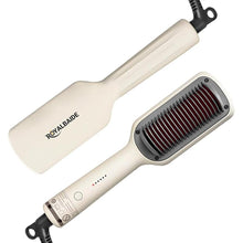 Load image into Gallery viewer, Hair Straightener Brush, Flat Iron and Hair Brush 2-in-1, Anti-Scald, Fast Heating, 5 Temp Settings (130?-200?), Professional Salon at Home, Wider Comb for Even Straightening
