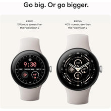Load image into Gallery viewer, Google Pixel Watch 3 (41mm) Latest Model - Android Smartwatch, Heart Rate Tracking, Fitbit Advanced Running, Fitness Insights, 24-Hour Battery - Champagne Gold Aluminum Case - Hazel Band - Wi-Fi
