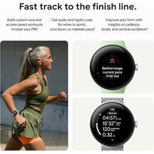 Load image into Gallery viewer, Google Pixel Watch 3 (41mm) Latest Model - Android Smartwatch, Heart Rate Tracking, Fitbit Advanced Running, Fitness Insights, 24-Hour Battery - Champagne Gold Aluminum Case - Hazel Band - Wi-Fi
