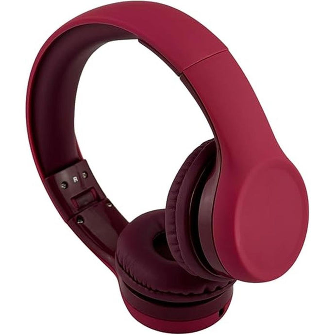 Kids Headphones with Cord, Toddler Headphones with Sharing Function, 85dB/93dB Safe Volume Limit, for Toddler Children Baby Boys Girls On-line Study, School, Travel use (red red)