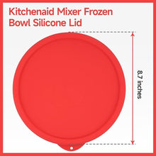 Load image into Gallery viewer, LUVCOSY Silicone Lid Compatible with Kitchenaid 2-quart Ice Cream Mixer Bowl ONLY, Silicone Covers for Kitchenaid Freezer Bowl Accessory, Dishwasher Freezer Safe (Container Not Included)
