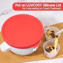 Load image into Gallery viewer, LUVCOSY Silicone Lid Compatible with Kitchenaid 2-quart Ice Cream Mixer Bowl ONLY, Silicone Covers for Kitchenaid Freezer Bowl Accessory, Dishwasher Freezer Safe (Container Not Included)
