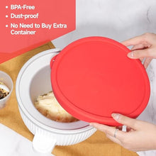 Load image into Gallery viewer, LUVCOSY Silicone Lid Compatible with Kitchenaid 2-quart Ice Cream Mixer Bowl ONLY, Silicone Covers for Kitchenaid Freezer Bowl Accessory, Dishwasher Freezer Safe (Container Not Included)
