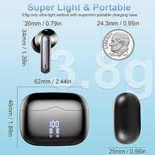 Load image into Gallery viewer, Wireless Earbuds, Bluetooth 5.3 Headphones in Ear with HiFi Stereo Deep Bass, 4 ENC Noise Cancelling Mic Wireless Earphones 40H Playtime, in-Ear Earbud Bluetooth Dual LED Display IP7 Waterproof, USB-C
