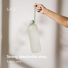 Load image into Gallery viewer, KIVY Large Water Bottle 50oz [Lightweight &amp; Shatterproof] Fits Backpack &amp; Cupholder for Travel, Sports, School - Extra large bottle no straw - 1.5 Liter bottles - 50oz Water bottle Green
