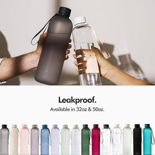Load image into Gallery viewer, KIVY Large Water Bottle 50oz [Lightweight &amp; Shatterproof] Fits Backpack &amp; Cupholder for Travel, Sports, School - Extra large bottle no straw - 1.5 Liter bottles - 50oz Water bottle Green
