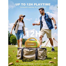 Load image into Gallery viewer, Portable Bluetooth Speaker, 30W (Peak) Wireless Speaker for Outdoor, Up to 12H Playtime, IPX5 Waterproof with Light, TWS Pairing, for Home/Party/Outdoor/Beach, Birthday Gift (Peach Fuzz)
