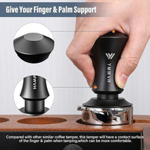 Load image into Gallery viewer, 58.5mm Coffee Tamper, Spring-loaded Espresso Tamper with 20lbs/30lbs Replacement Springs - Anodized Aluminum Handle and 100% Stainless Steel Ripple Base
