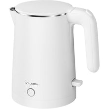 Load image into Gallery viewer, Electric Kettle Stainless Steel, 1.0L Small Water Boiler 1200W Fast Boiling, Double Wall Tea Kettle Pot Automatic Shut Off, Durable Coffee &amp; Tea Maker/Warmer/Heater White
