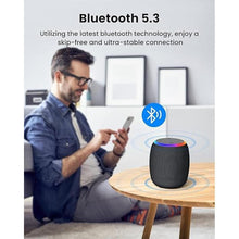 Load image into Gallery viewer, Bluetooth Speaker, Portable Wireless with IPX6 Waterproof, 15W Stereo Sound TWS Pairing, Bluetooth 5.3, LED Lights, 12H Playtime Shower Speakers for Home Outdoor Party Beach(Camouflage)
