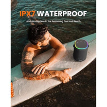 Load image into Gallery viewer, Portable Bluetooth Speaker, 50W Wireless Outdoor Speakers with Deep Bass, IPX7 Waterproof, Bluetooth 5.3, TWS, 15H Playtime with Lights for Work Travel Party, Gift(Gray)
