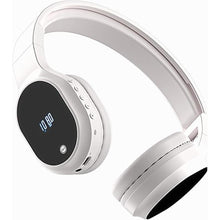 Load image into Gallery viewer, FM Radio Headphones, Wireless Radio Headset for Mowing Cycling Jogging Portable Radio with 400mAh Rechargeable Battery LED Display Easy to Use, 3.5mm Jack, Gifts for Seniors Elderly(White)
