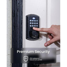 Load image into Gallery viewer, DESLOC A100F Keypad Fingerprint Door Lock, Keyless Entry Door Lock, Smart Lock Deadbolt for Front Door, Easy Installation, Emergency Power Port,12 Months Battery, IP54 Waterproof, 5 Keys
