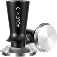 Load image into Gallery viewer, 58mm Espresso Tamper - Spring-Loaded Coffee Tamper with Flat Stainless Steel Base, Compatible with Breville 58mm Portafilter Basket, Professional Barista Accessories, Black
