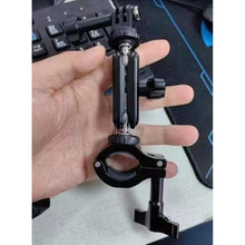 Load image into Gallery viewer, Neewer Action Camera Pole Mount with Two 360° Ball Heads 1/4" Screw Action Camera Adapter, Holder Clamp for Motorcycle Bike Handlebar, Compatible with GoPro Hero13 12 11 10 9 Max360 Insta360 DJI Osmo
