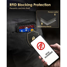 Load image into Gallery viewer, 2025 Wallet for Men - RFID Blocking [Functional &amp; Practical] Bifold Slim Minimalist Credit Card Holder Pop Up Wallet Metal Case with Cash Slot, Front Pocket with ID Window, Gift Boxed (Carbon Fiber)

