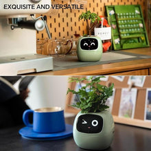 Load image into Gallery viewer, Intelligent Flower Pot, Electronic Bud, Maintenance Plant Assistant, Fun Interactive Flower Pot, Indoor Green Planting Monitoring, LCD Screen Display, Cell Phone APP Connection (Green)
