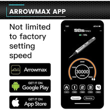 Load image into Gallery viewer, AM ARROWMAX Mini Engraving Pen with 42 Bits - Rotary Tool Smart Motion Control, OLED, Bluetooth, APP, Wireless Magnetic Charge, Engraving Pen for Metal, Wood, Glass and Plastic (SGS PRO) Black
