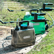 Load image into Gallery viewer, 5L Electric Sprayer Portable, 2000mAh Battery Powered Automatic Garden Pump Sprayer Plant Sprayer Garden Spray Bottle with 4 Nozzles for Lawn, Garden, Yard (Grey)
