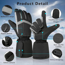 Load image into Gallery viewer, Heated Gloves for Men Women, Touchscreen Electric Waterproof Heating Gloves for Cycling Camping Motorcycle Driving

